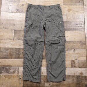 Columbia Silver Ridge Convertible Pants Men’s 36x30 Olive Green Hiking Outdoor